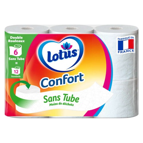 Lotus Papier Toilette Confort Sans Tube x6 rouleaux