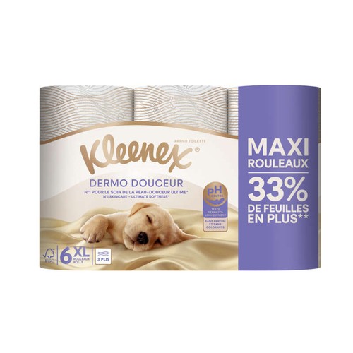 Kleenex® Papier Toilette Dermo Douceur x6