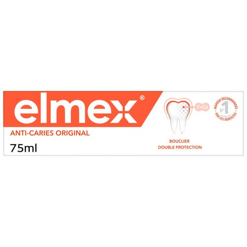 Elmex Dentifrice Anti-Caries 0% Colorants 75ml