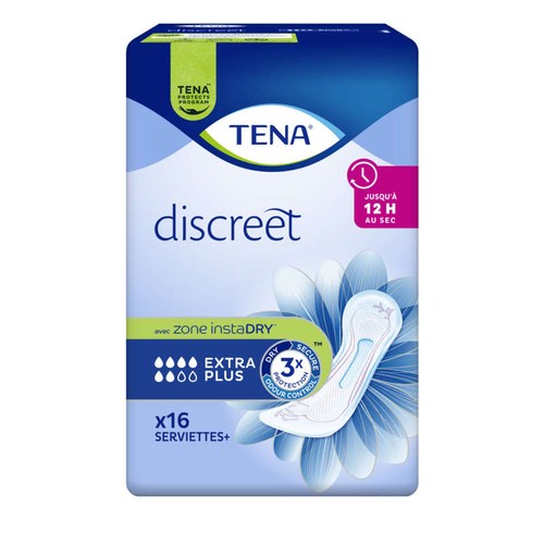 Tena Serviettes Discreet Extra Plus x16