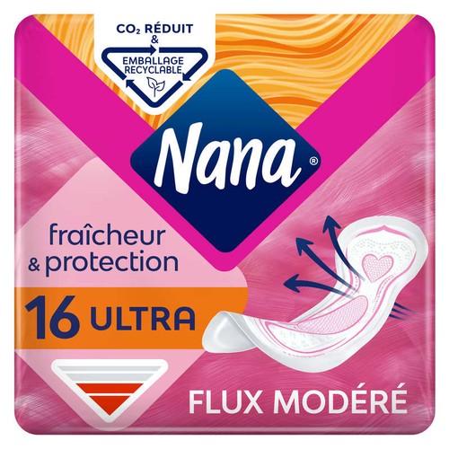 Nana Serviettes Hygiéniques Ultra Régulier x16