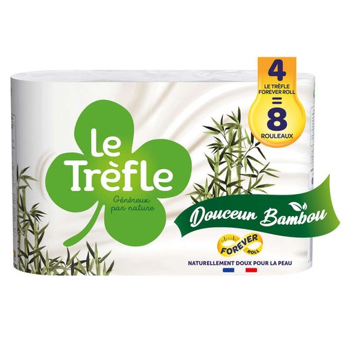 Le Trèfle Papier toilette Douceur Bambou x4