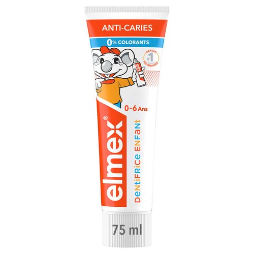 Elmex Dentifrice Enfants Anti-Caries 0-6ans 75ml