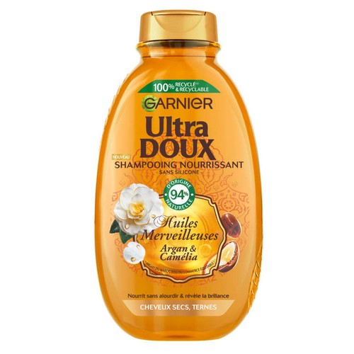 Garnier Ultra Doux merveilleux Shampoing argan et camélia 300ml