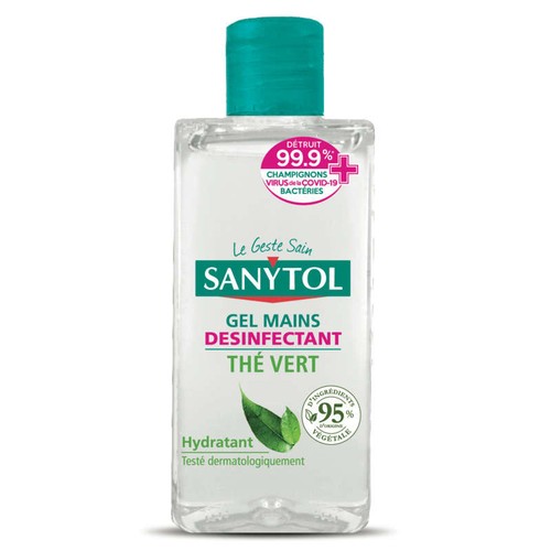 Sanytol Gel Mains Désinfectant, Thé Vert 75ml