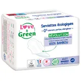 [Para] Love And Green Serviettes Hypoallergéniques Nuit x10