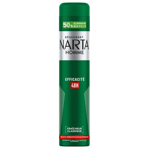 Narta Déodorant Homme efficacité 48h 168ml