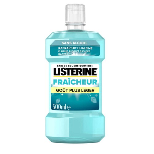 Listerine bain de bouche fraicheur sans alcool 500ml