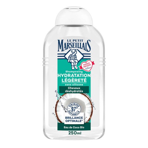 Le Petit Marseillais Shampooing Hydratation à l'eau de Coco Bio 250ml