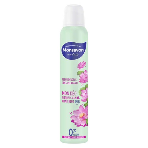 Monsavon Déodorant Femme Spray Fleur De Lotus Presque Divine 200ml
