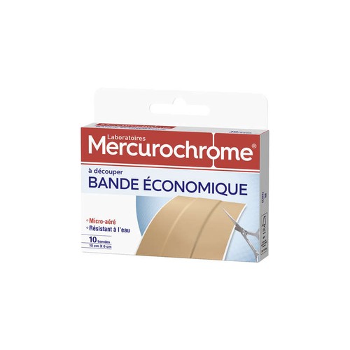 Mercurochrome Bande économique à découper waterproof x10
