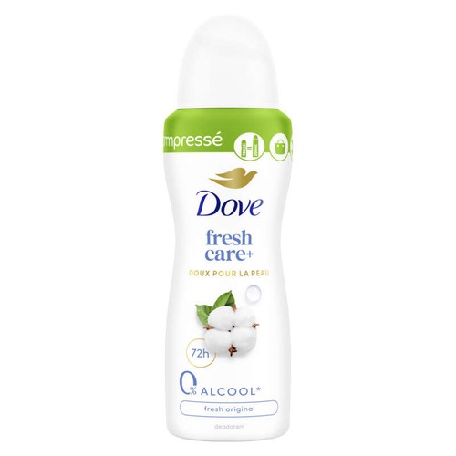 Dove Déodorant Zero % Alcool Zinc Protection Original 100ml
