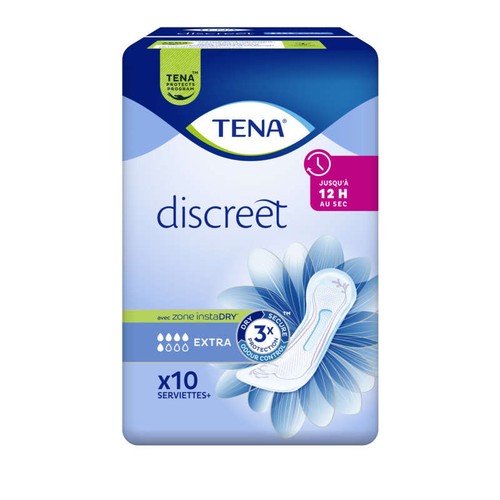Tena Serviettes Discreet Extra x10