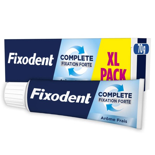 Fixodent Crème Adhésive Pour Prothèses Complete Fraîcheur 70ml