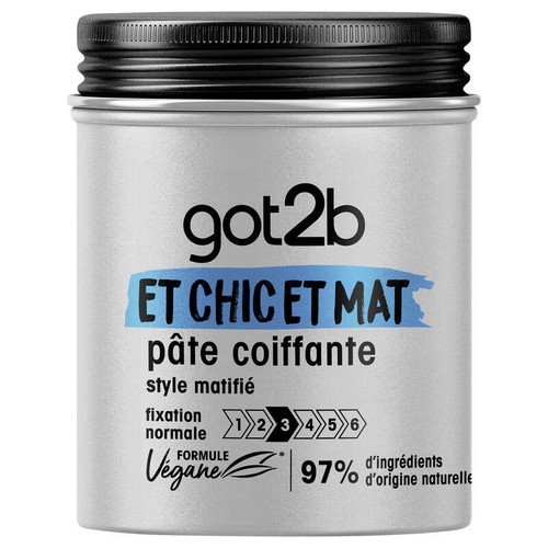 got2b Pâte Coiffante Cheveux Et Chic Et Mat 100ml