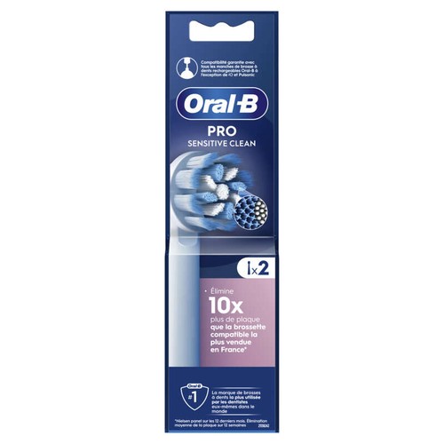 Oral-B Brossettes Pour Brosse À Dents Pro Sensitive Clean x2