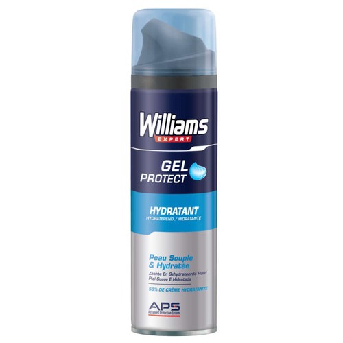 Williams Gel À Raser Protect Gel Peau Hydratant 200ml
