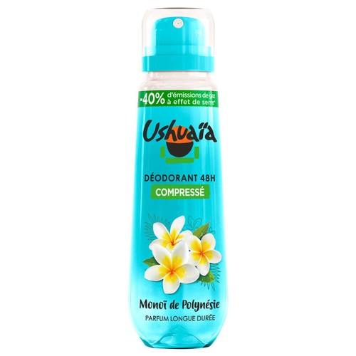 Ushuaia Déodorant Spray Compressé 48h Monoï de Polynésie 100ml