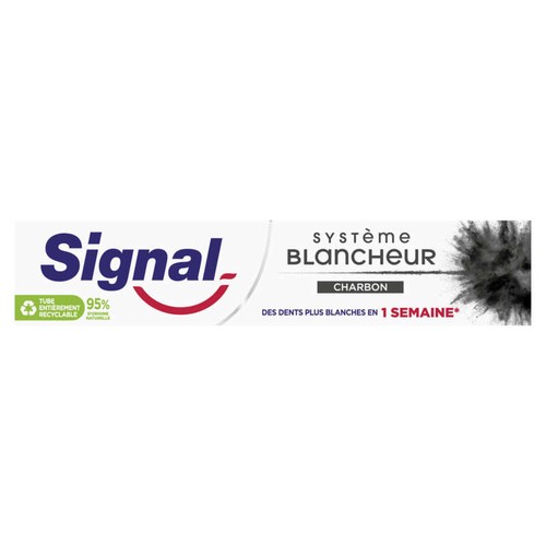 Signal Dentifrice Système Blancheur Charbon 75ml