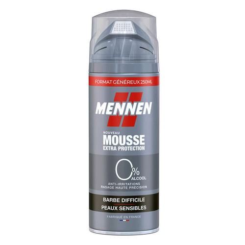 Mennen Mousse à Raser 0% Alcool Barbes Difficiles 250ml
