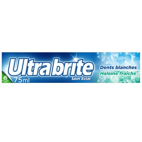 Ultra Brite Dentifrice Soin éclat dents blanches & haleine fraiche 75ml