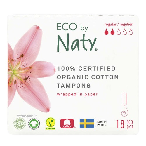 Eco By Naty Tampons Sans Applicateur Normal x18