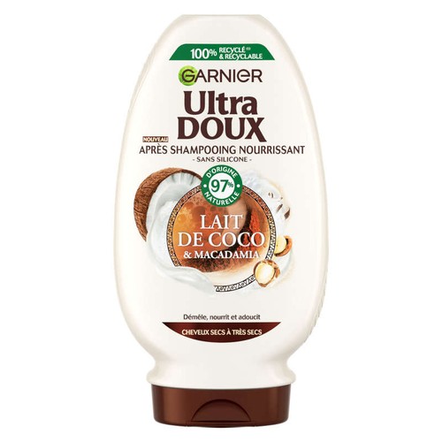 Garnier Ultra Doux Après-shampoing lait de coco et macadamia 250ml