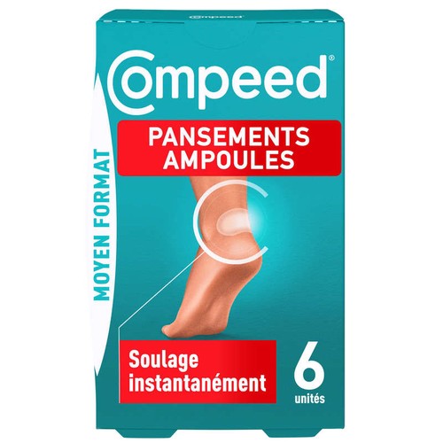 Compeed Pansement Ampoules Moyen Format Medium x6