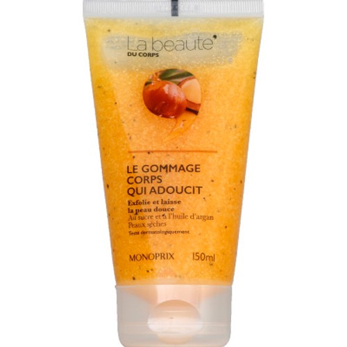 Monoprix Gommage Corps Au Sucre À L'Huile D'Argan, Peaux Sèches 150Ml