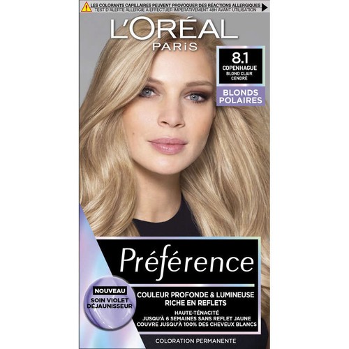 Préférence Coloration 8.1 Copenhague Blond Clair Cendré