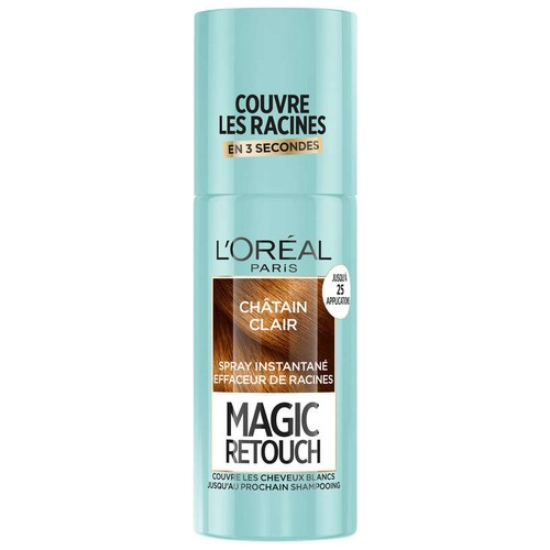 Magic Retouch Spray Retouche Racines Châtain Clair 75ml