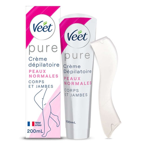 Veet Pure Crème dépilatoire Corps Peaux normales 200ml