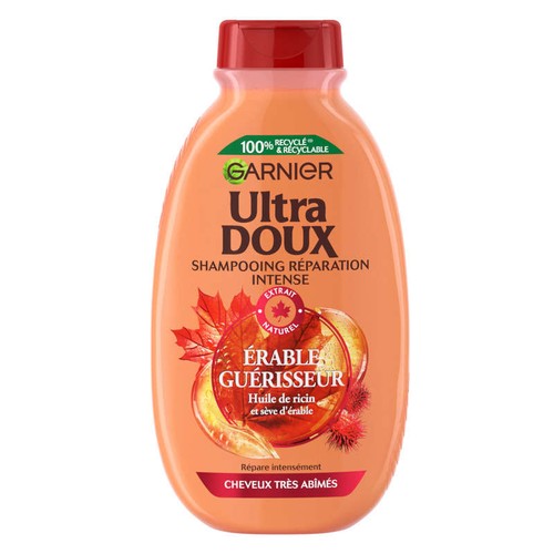 Garnier Ultra Doux Shampooing Huile de Ricin et Sève d'Erable 300ml