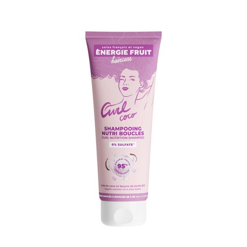 Énergie Fruit Shampooing Coco Et Beurre De Karité Cheveux Bouclés Bio 250ml