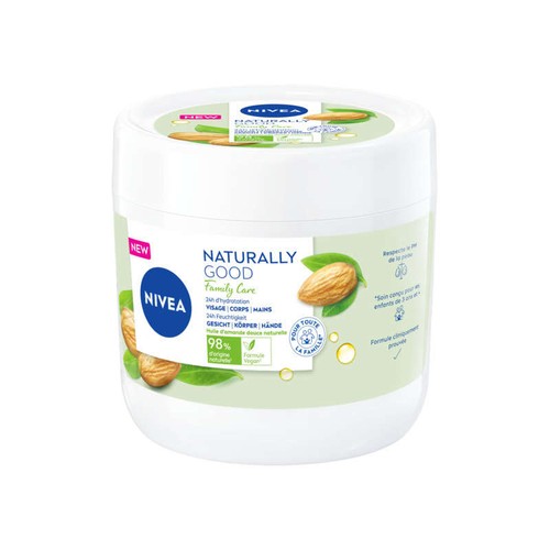Nivea Naturally Good Crème Visage/Corps & Mains 450ml