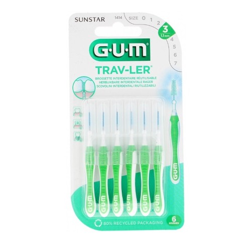 Gum Brossettes Interdentaires Réutilisables Taille 11,1mm x6