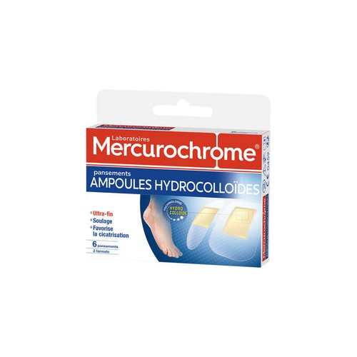 Mercurochrome Pansements Hydrocolloïdes Ampoules x6