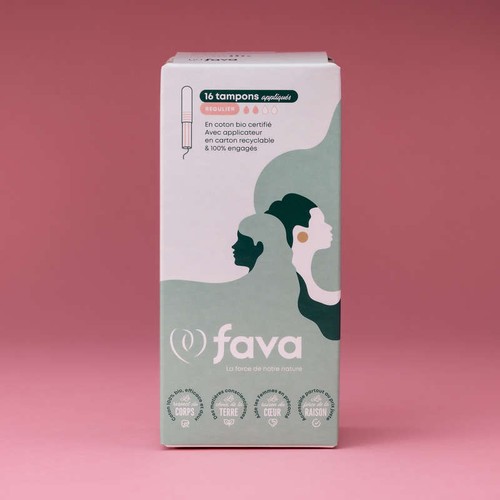 Fava Tampons appliqués x16
