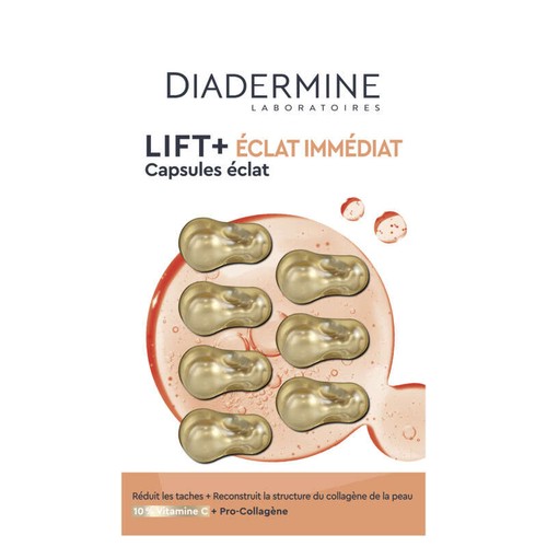 Diadermine Lift+ Capsules Anti- Rides Visage Eclat Immediat 4ml