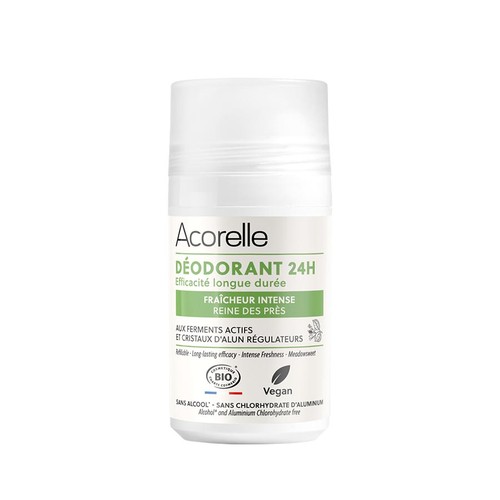 Acorelle Déodorant roll-on Bio 24h fraîcheur intense reine des prés 50ml