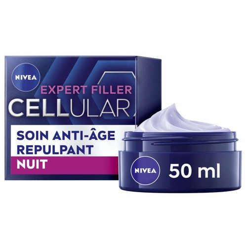 Nivea Expert Filler Soin Nuit Anti-Âge Répulpant 50ml