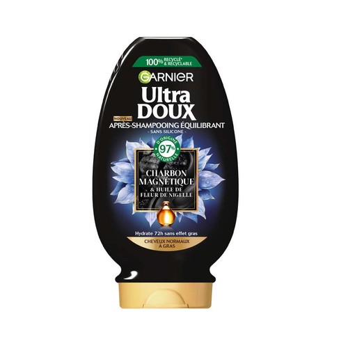 Garnier Ultra Doux Après-Shampooing Equilibrant Charbon Magnétique 200ml