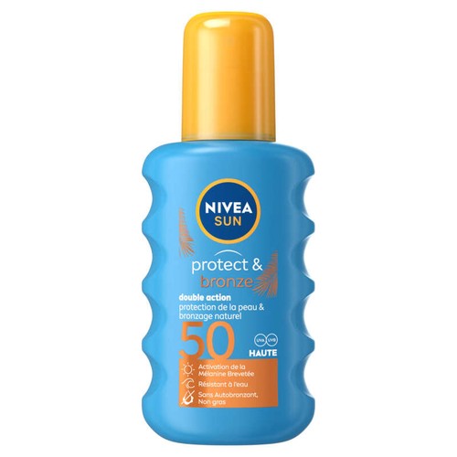 Nivea Spray Protecteur Activateur De Bronzage Spf 50 Résistant À L'Eau 200ml