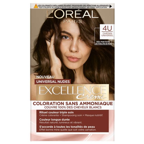 Excellence Crème Coloration Universal nudes 4 Châtain