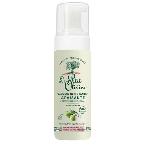 Le Petit Olivier Mousse nettoyante à l'extrait d'Olive 150ml