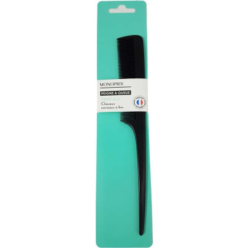 Monoprix Peigne queue de rat noir