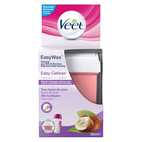 Veet Expert Recharge cire chaude Easywax Bras Jambes 50ml