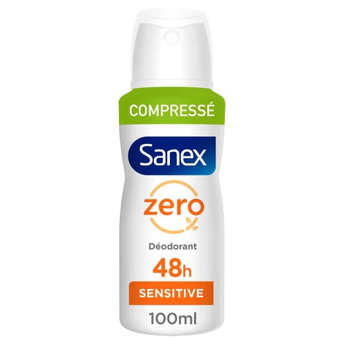 Sanex Déodorant Spray Zéro 0% Peaux sensibles 100ml