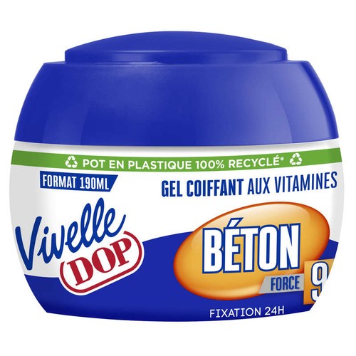 Vivelle Dop Gel aux Vitamines Fixation 24H Béton Force 9 190ml