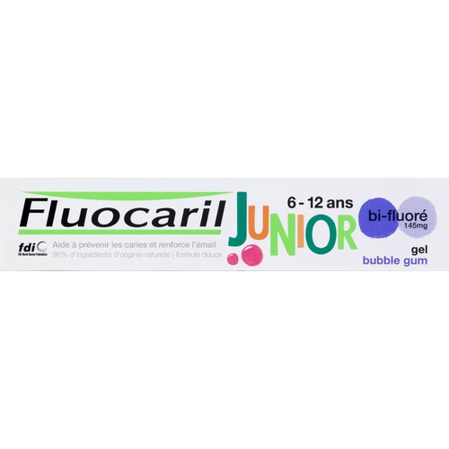 Fluocaril Junior Dentifrice 6-12 ans Bubble Gum 75ml